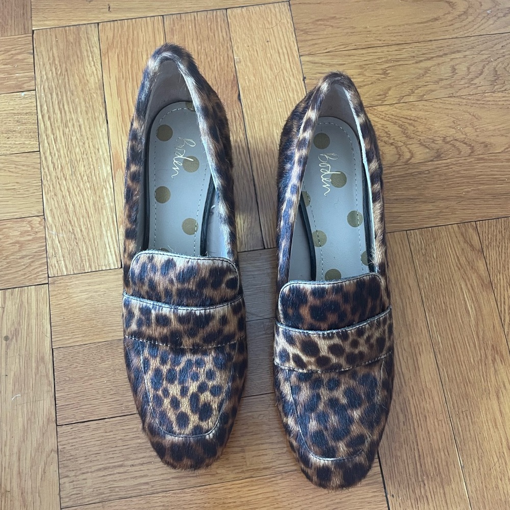 Boden Leopard Print Heels - Picture 4 of 6